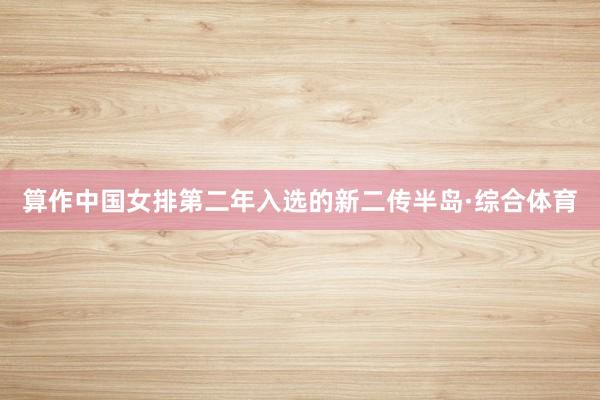 算作中国女排第二年入选的新二传半岛·综合体育