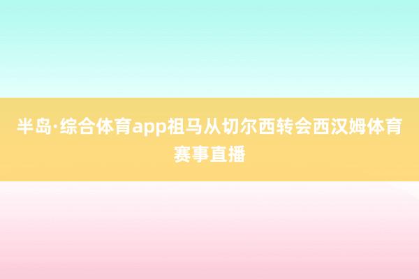 半岛·综合体育app祖马从切尔西转会西汉姆体育赛事直播