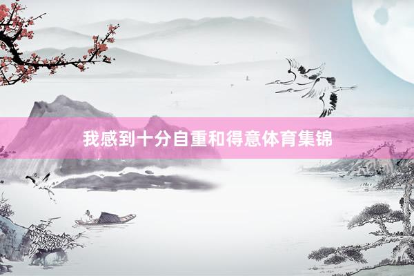 我感到十分自重和得意体育集锦