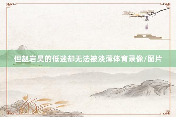 但赵岩昊的低迷却无法被淡薄体育录像/图片