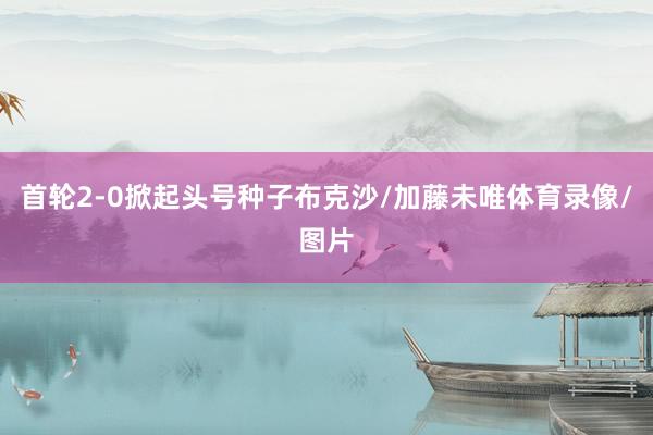 首轮2-0掀起头号种子布克沙/加藤未唯体育录像/图片